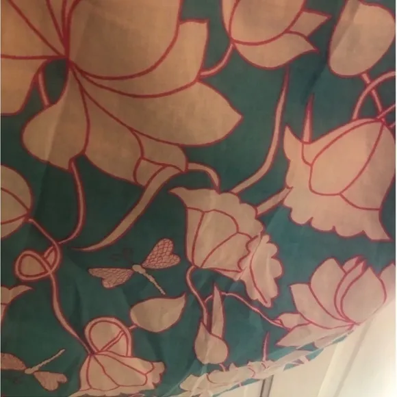 Gretchen Scott Design Dress Floral Sheath in Blue and Pink