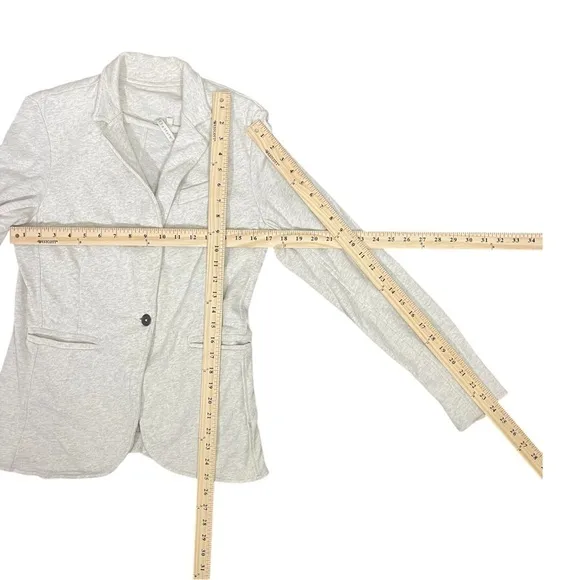 Grey State City Blazer Cream Heather Women size 4
