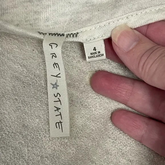 Grey State City Blazer Cream Heather Women size 4