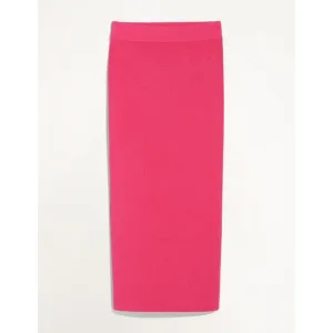GSTQ Ribbed Pencil Skirt Pink