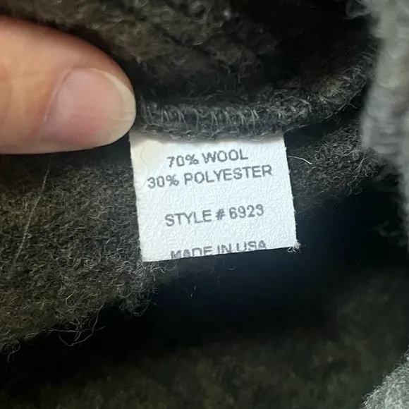 Habitat clothes to live in olive green wool blend jacket. Oversized Small. EUC