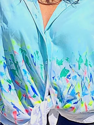 Hand-Painted Blouse