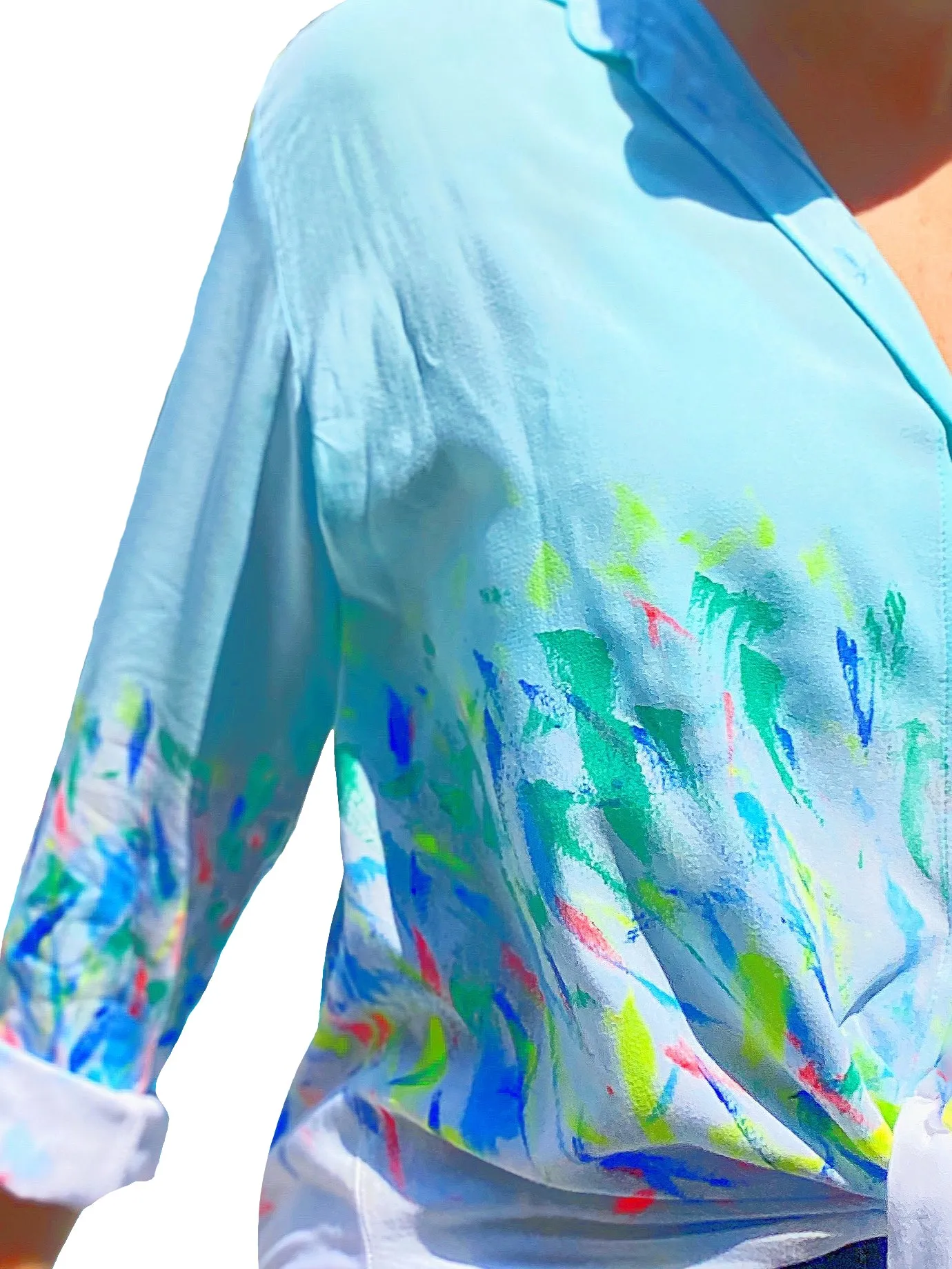 Hand-Painted Blouse