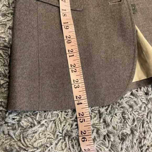 Hh-Hhh Hilfiger Women’s Wool Blend Blazer Jacket Size 0 Taupe Color