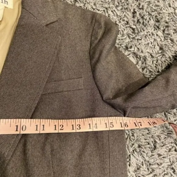 Hh-Hhh Hilfiger Women’s Wool Blend Blazer Jacket Size 0 Taupe Color