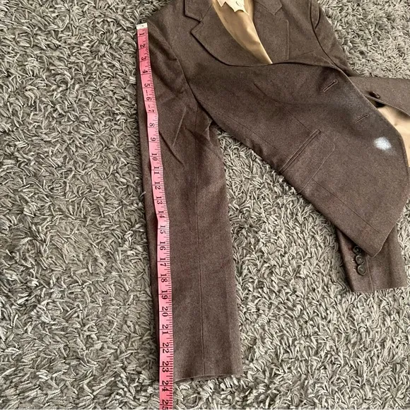 Hh-Hhh Hilfiger Women’s Wool Blend Blazer Jacket Size 0 Taupe Color