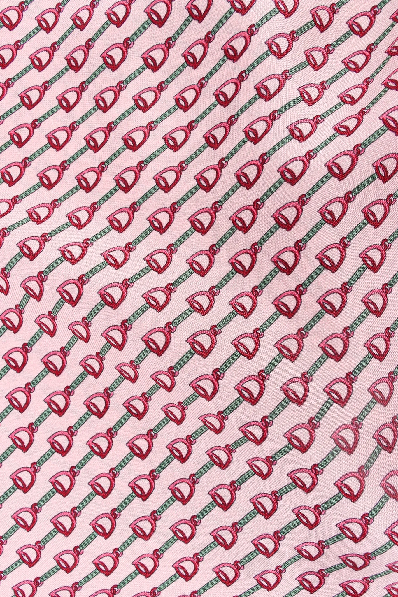 Horsebit Print Silk Blouse