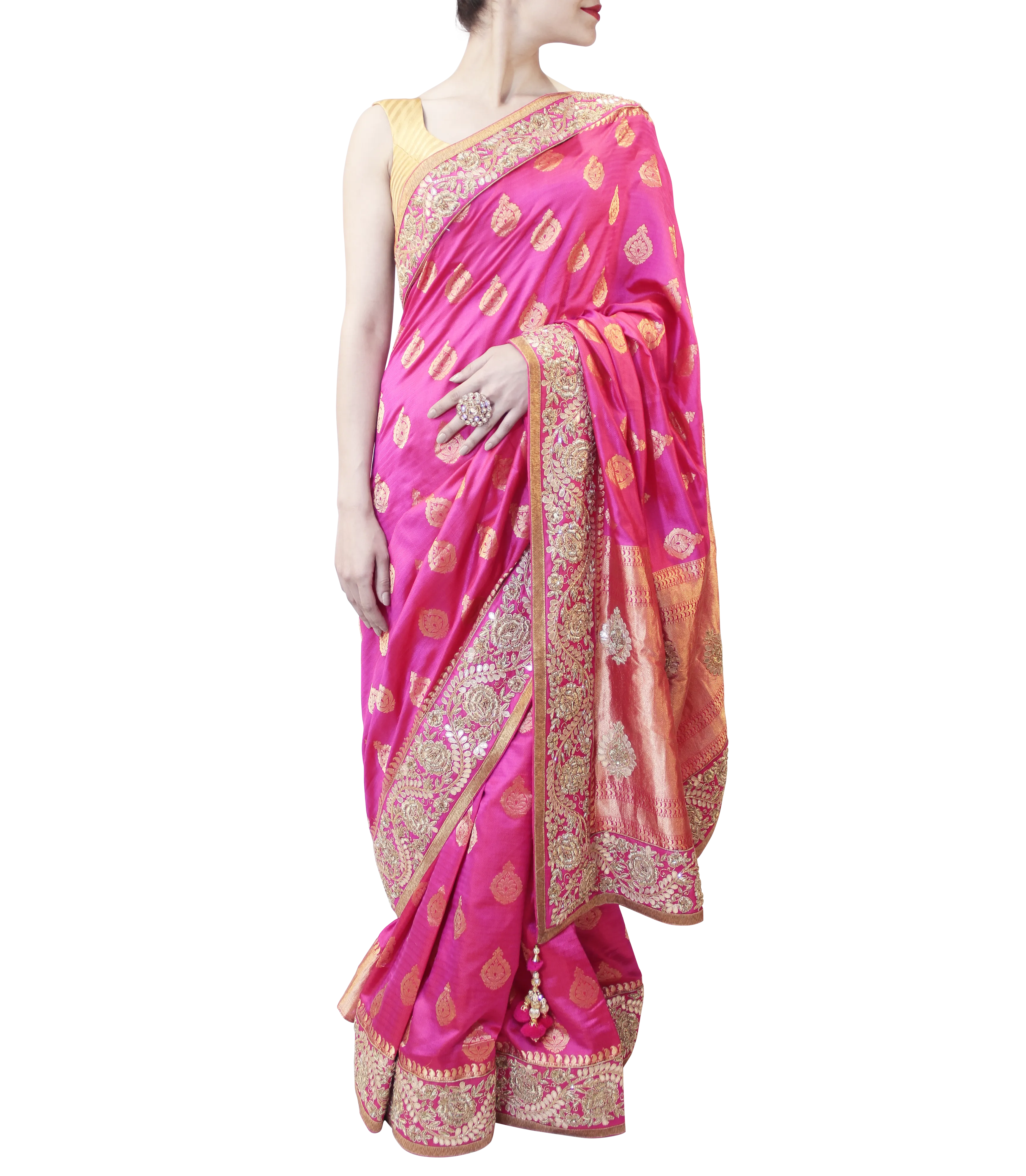 HOT PINK SAREE