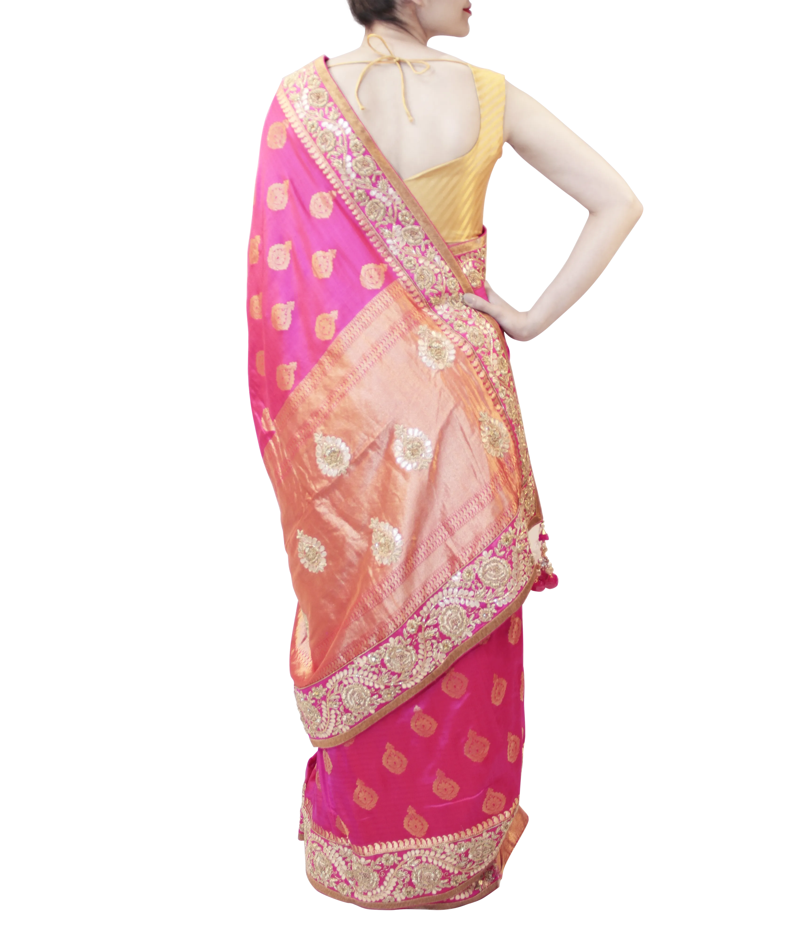 HOT PINK SAREE