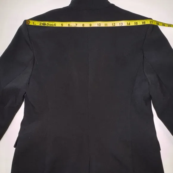House of Harlow 1960 Black Open Front Boyfriend Blazer (L)