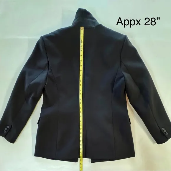 House of Harlow 1960 Black Open Front Boyfriend Blazer (L)