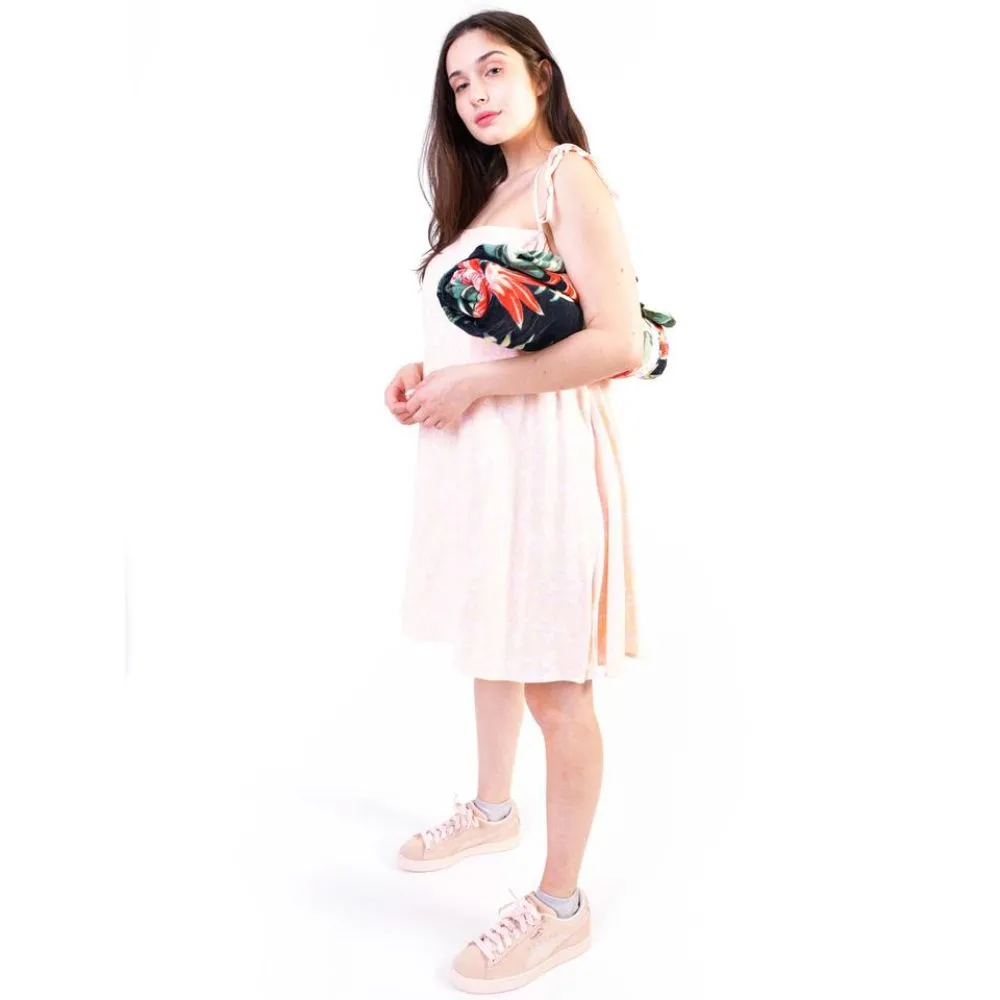 HURLEY A LINE SWING DRESS TROPICAL PEACH