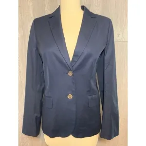 J. Crew Navy Stretch Cotton Jacket Blazer 10 NWT