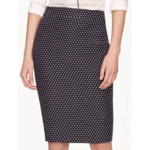 J. Crew Polka Dots No. 2 Pencil Skirt Sz 0