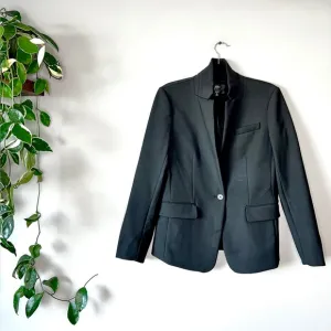 J Crew Regent one button blackk blazer jacket 8