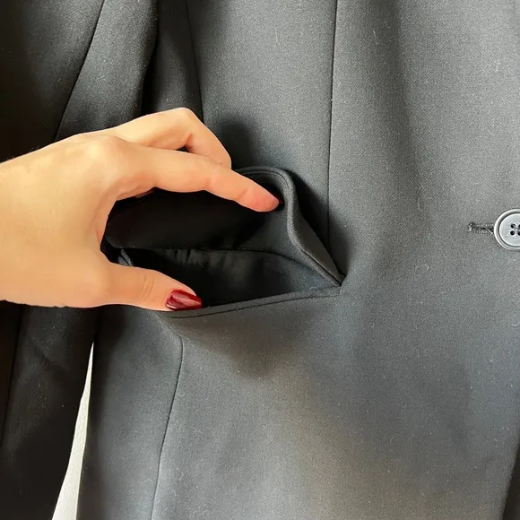 J Crew Regent one button blackk blazer jacket 8