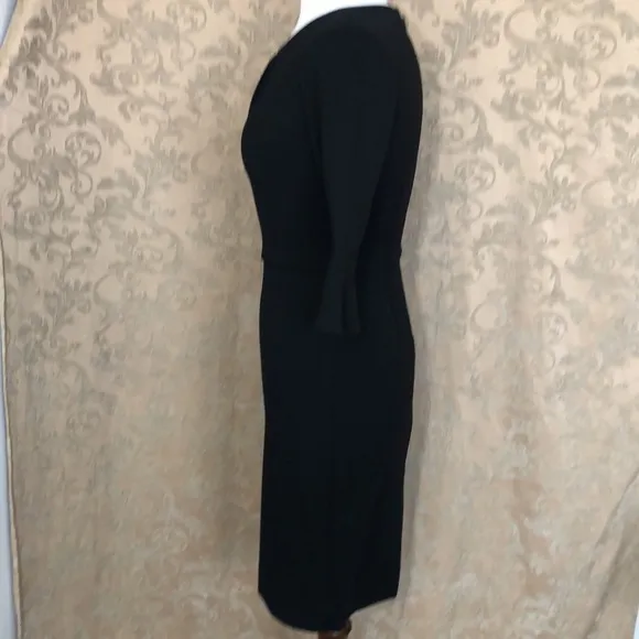 J. Crew Sheath Dress Ponte Black Size 00