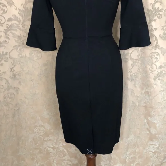 J. Crew Sheath Dress Ponte Black Size 00