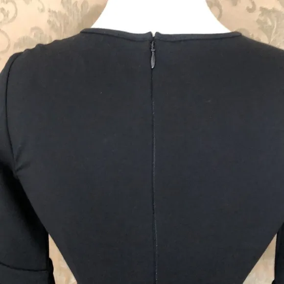 J. Crew Sheath Dress Ponte Black Size 00