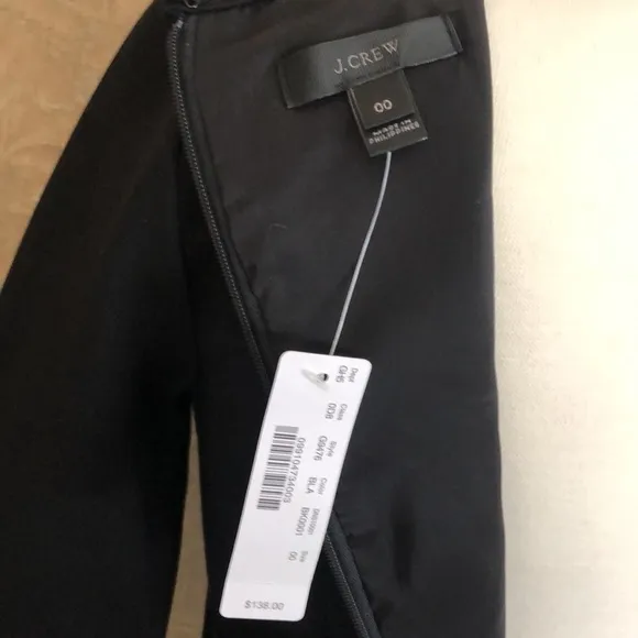 J. Crew Sheath Dress Ponte Black Size 00