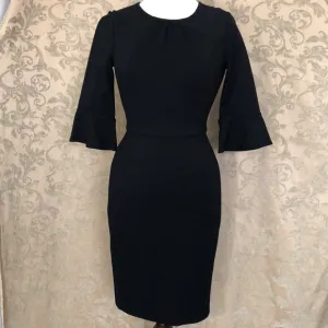 J. Crew Sheath Dress Ponte Black Size 00