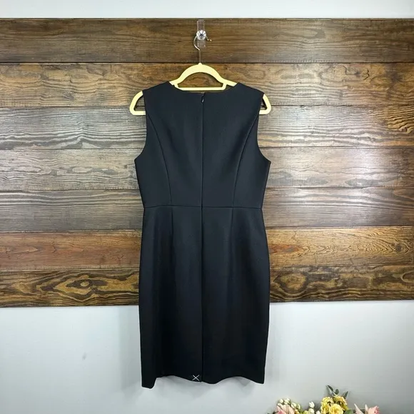 J. Crew stripe wool sheath dress sleeveless size 10