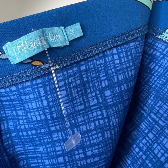 J. McLaughlin Thalia Nautical Blue Pencil Skirt Size Small