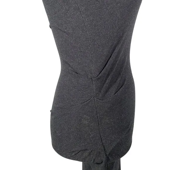 James Perse Standard ruched soft cotton blend midi dress