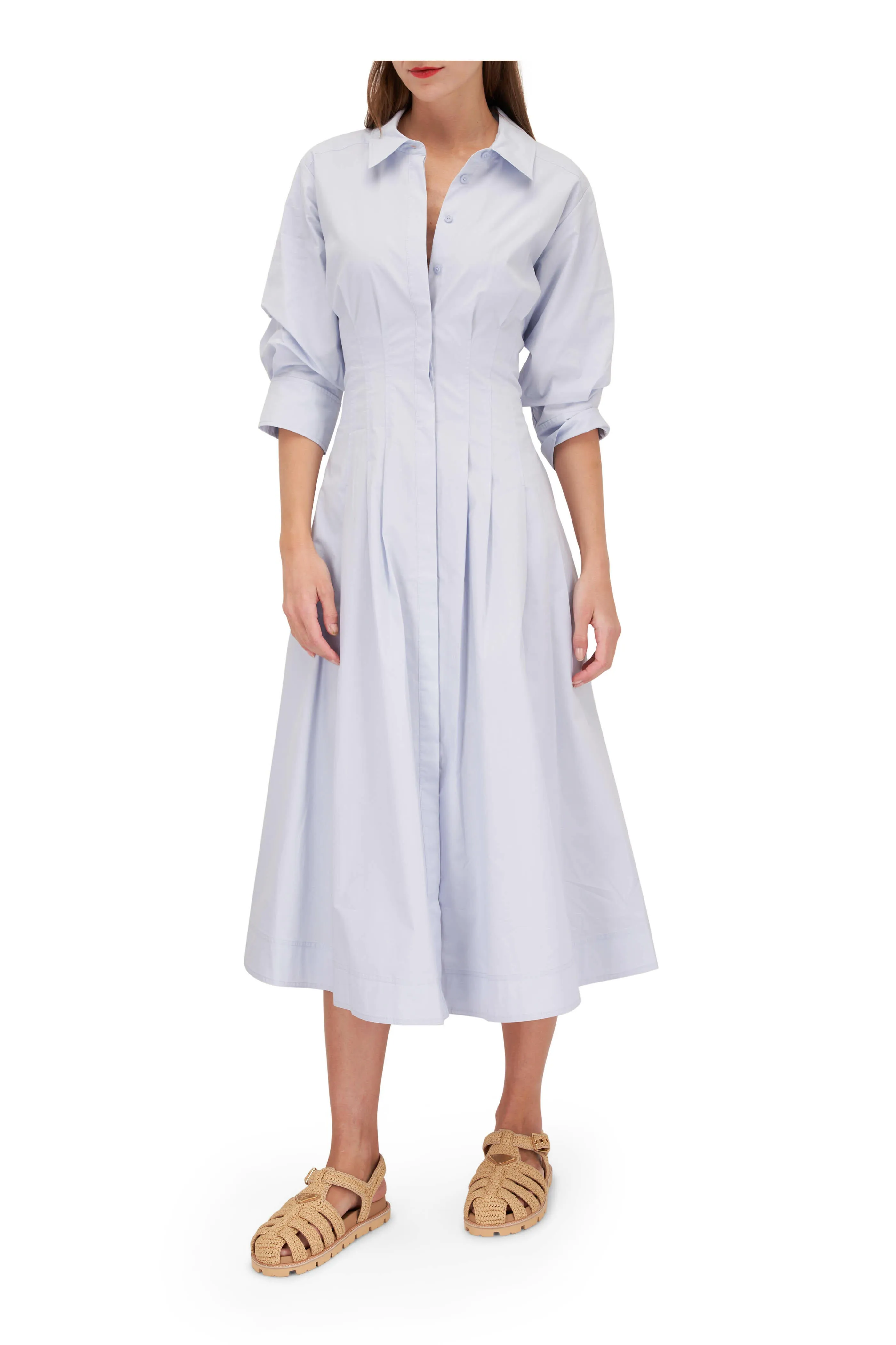 Jazz Pintuck Midi Dress