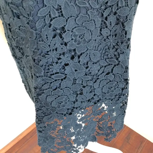 J.Crew Collection lace midi pencil skirt