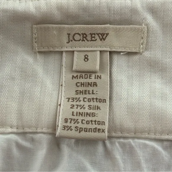 J.CREW SILK BLEND NEAPOLITAN SKIRT 8