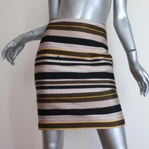 Jenni Kayne Pencil Skirt Multicolor Striped Tweed Size 2