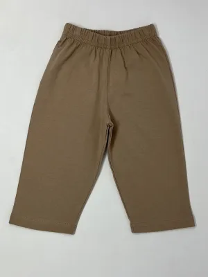Jersey Solid Straight Pants - Sand