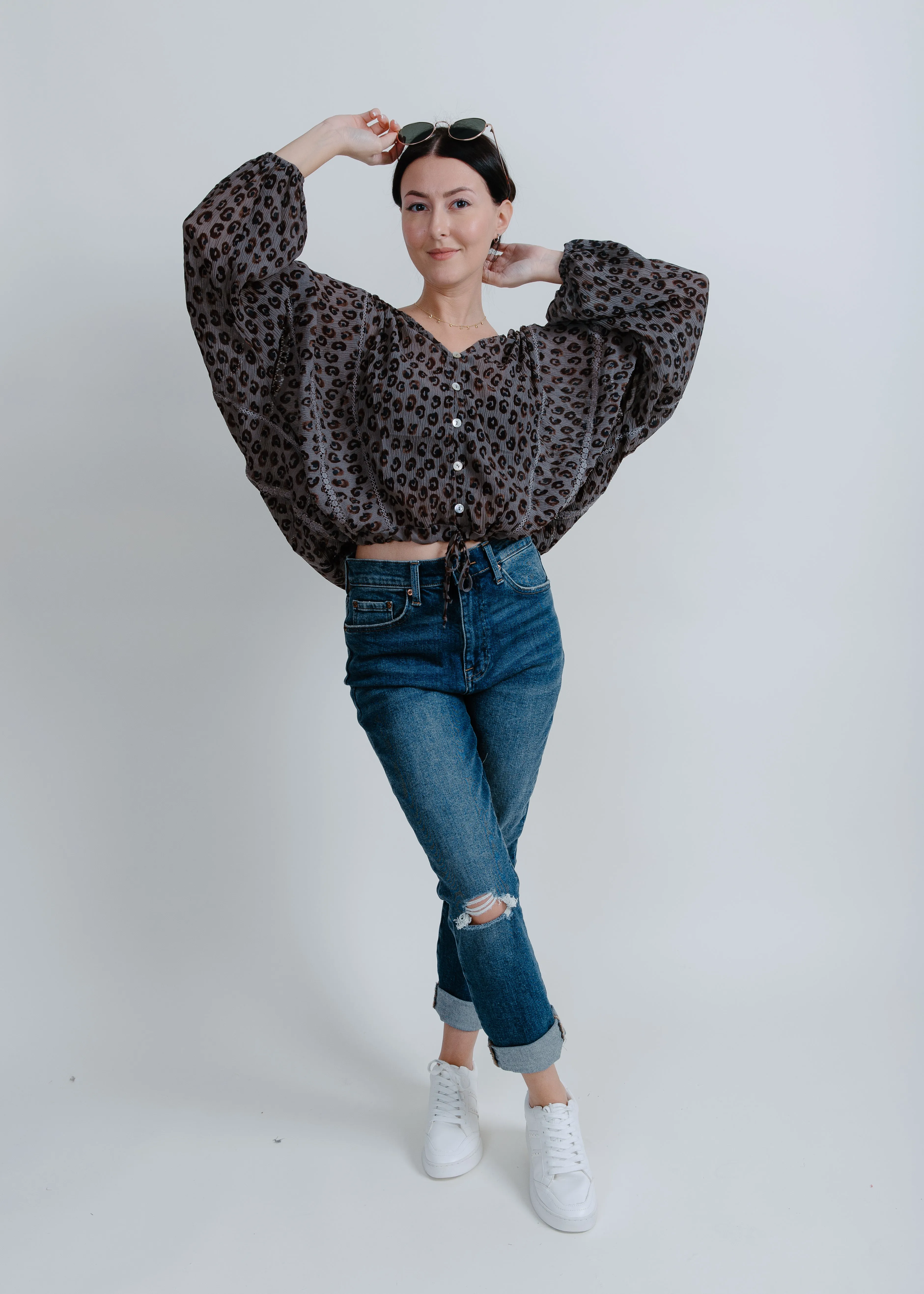 Jessie Leopard Top