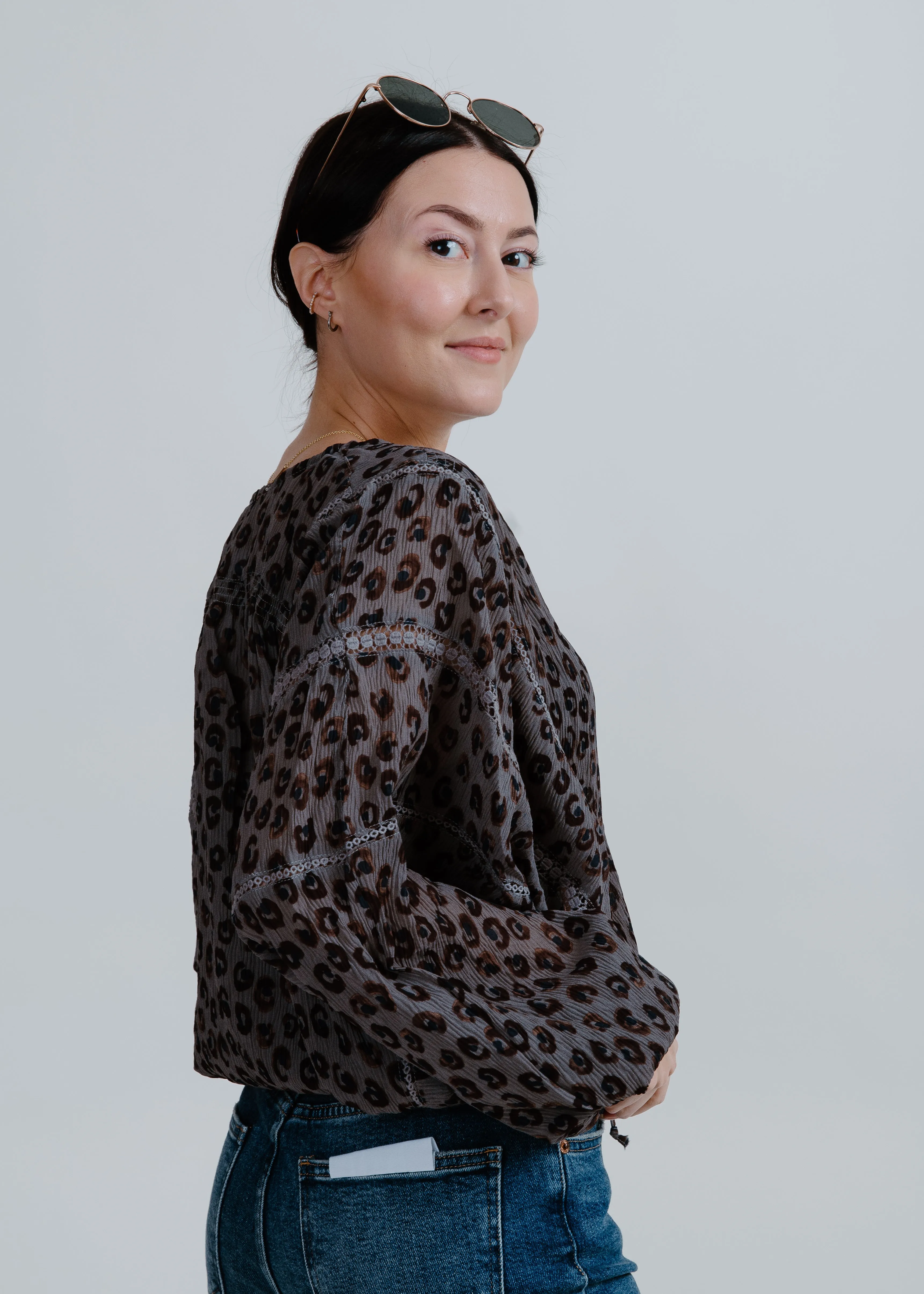 Jessie Leopard Top