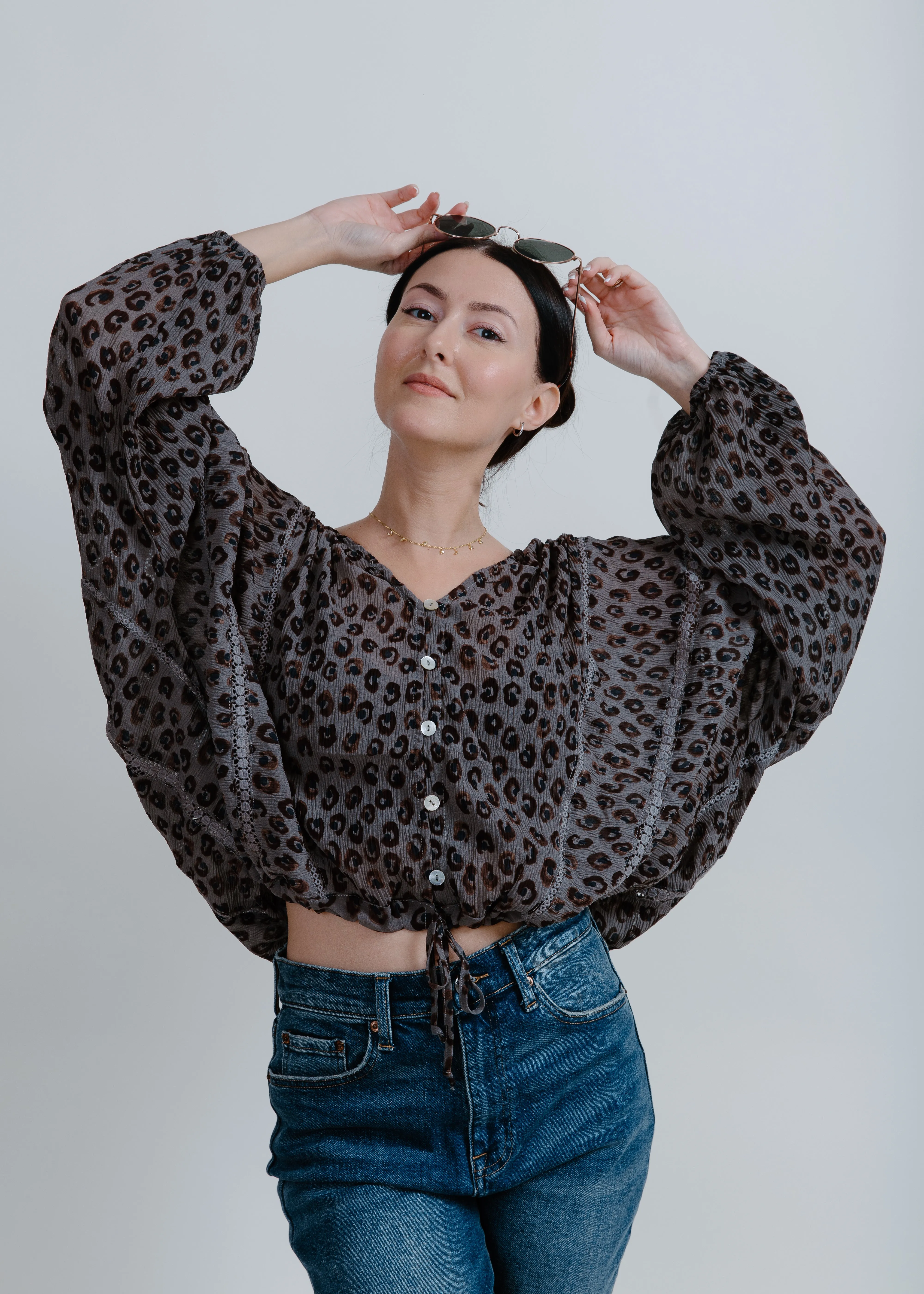 Jessie Leopard Top