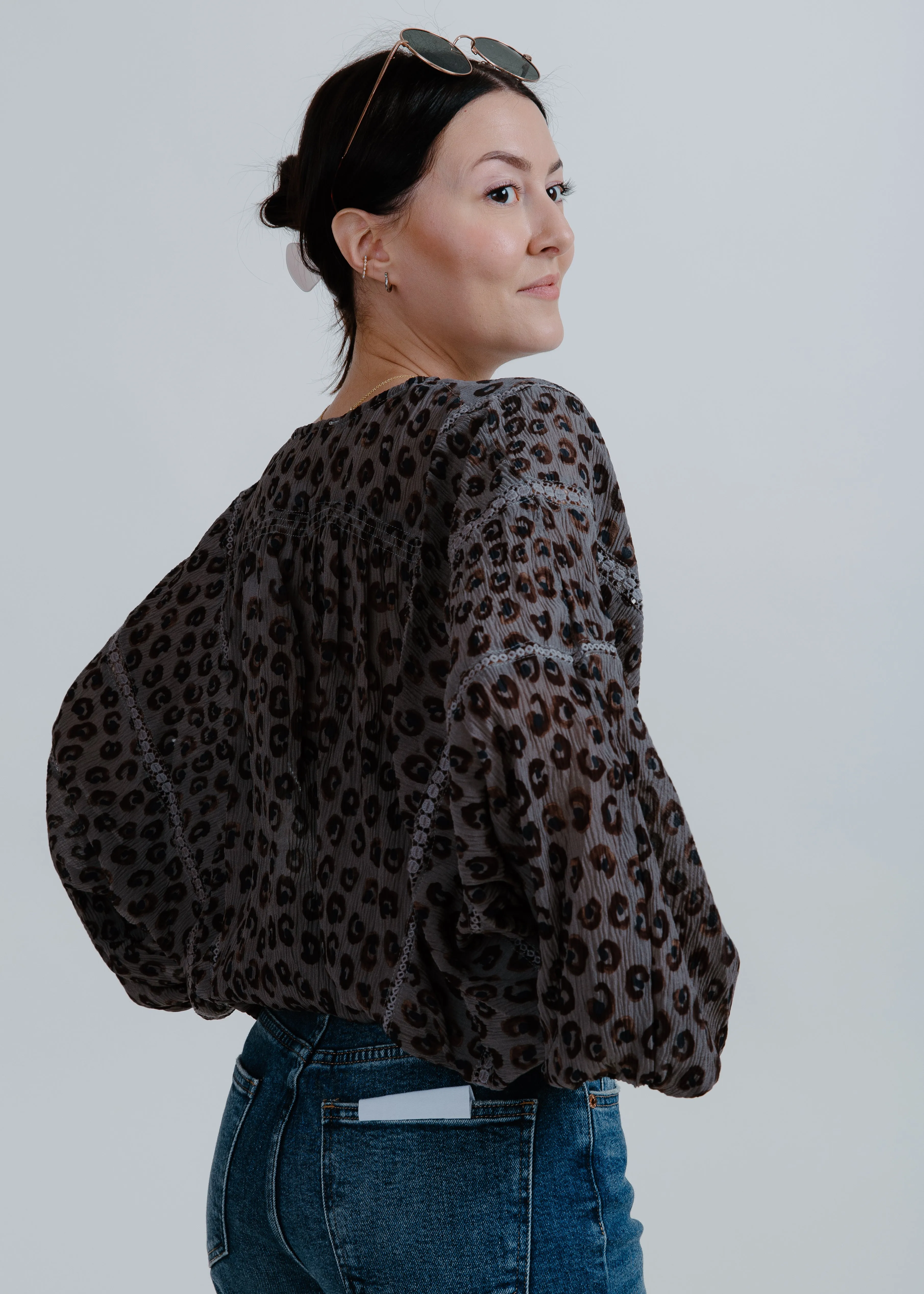 Jessie Leopard Top