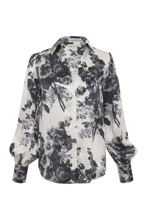 Jocelyn Print Shirt Black Napa