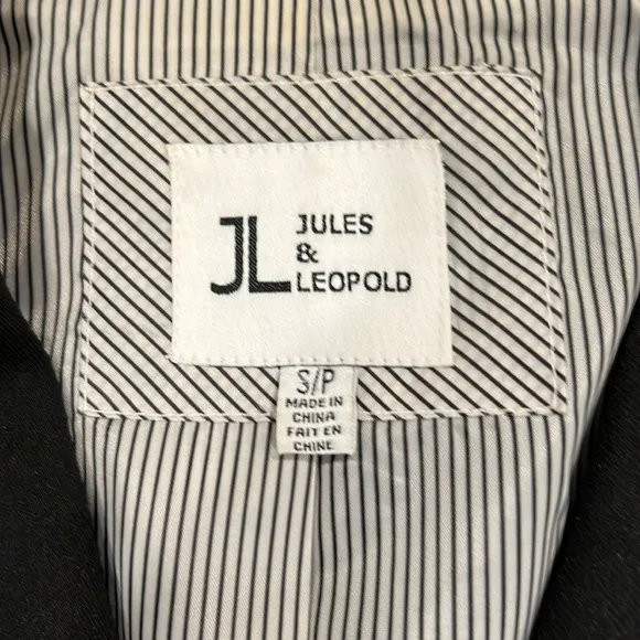 Jules &amp; Leopold Black Jacket Blazer Size Small
