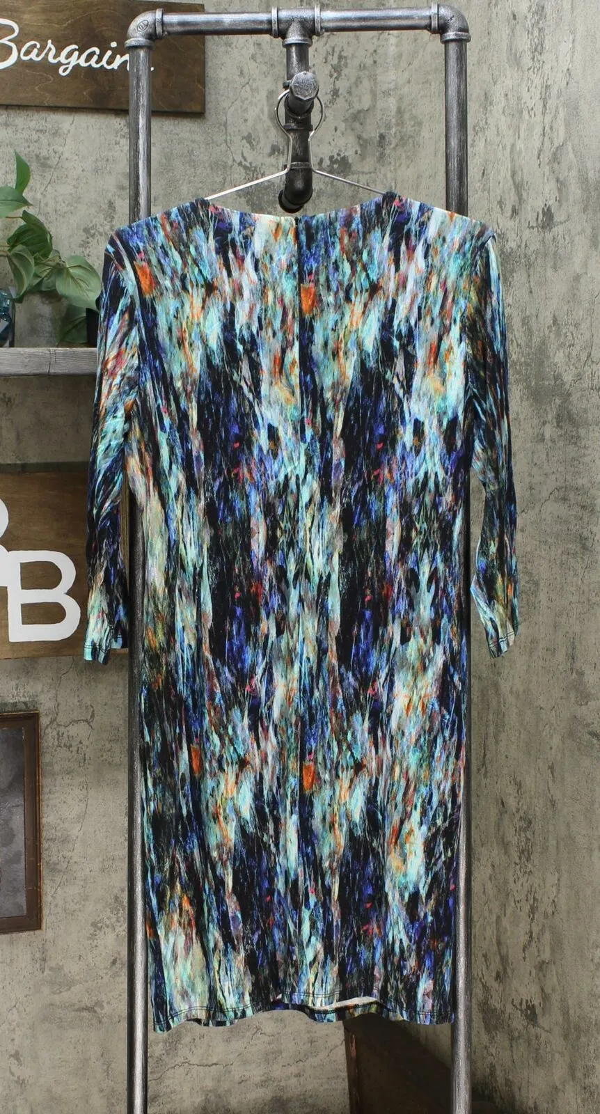 Karen Kane Women's 3/4 Sleeve Printed Sheath Dress