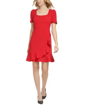 Karl Lagerfeld Paris Women's Ruffled A-Line Dress LD2IC928