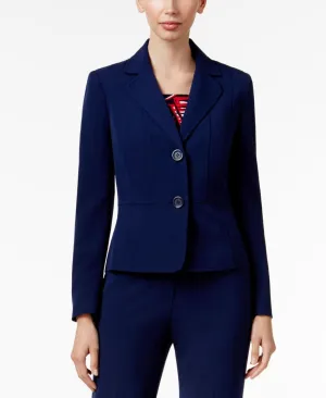 Kasper Womens Petite Two-Button Blazer Jacket 10583311