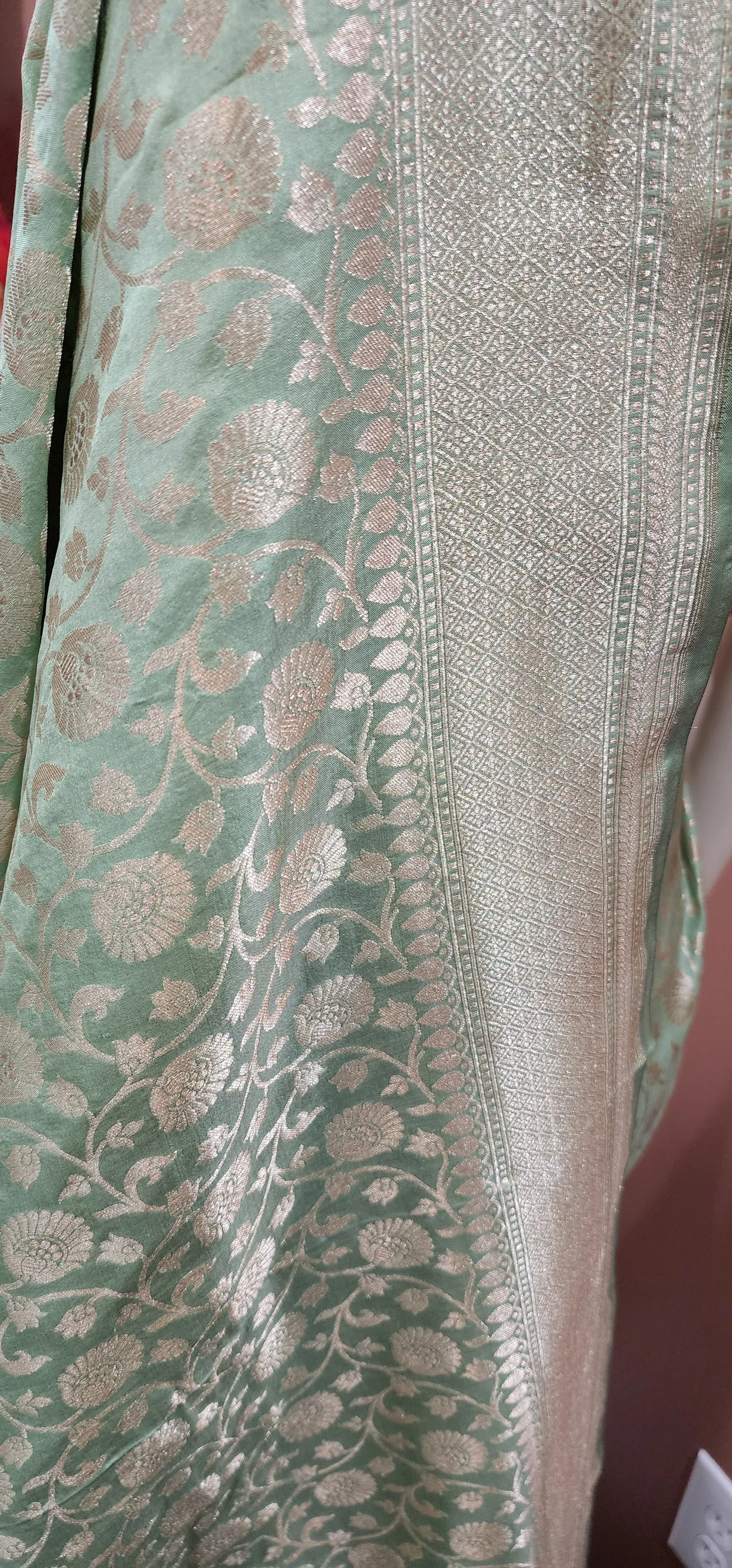 Katan Banaras Saree W/Custom Blouse