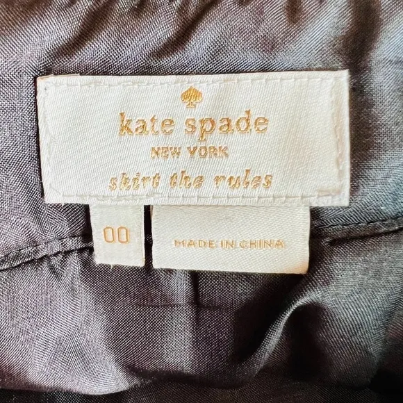 KATE SPADE Judy Wool Tweed Multicolor Classic High Waist Pencil Skirt 00