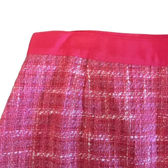 Kate Spade Womens NEW Pink Tweed Pencil Skirt Size 8
