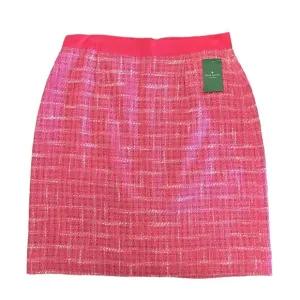 Kate Spade Womens NEW Pink Tweed Pencil Skirt Size 8