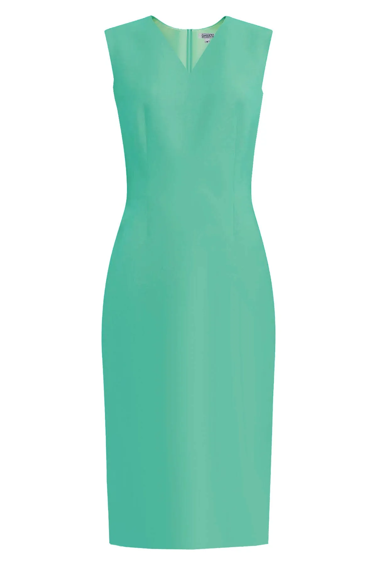 Kateri V-Neckline Mint Sheath Dress