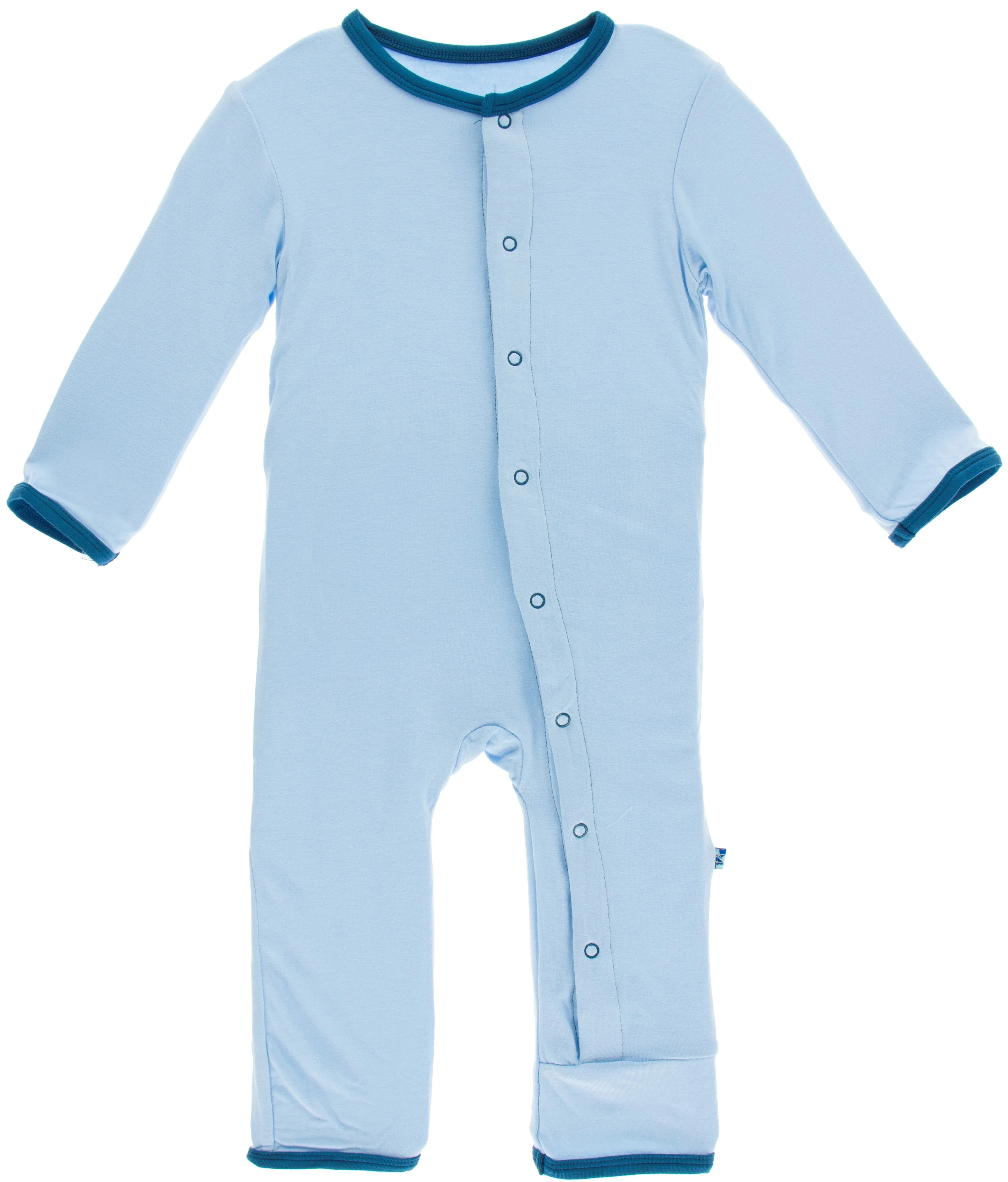 KicKee Pants Pond Rainbow Baby Applique Coverall with Snaps