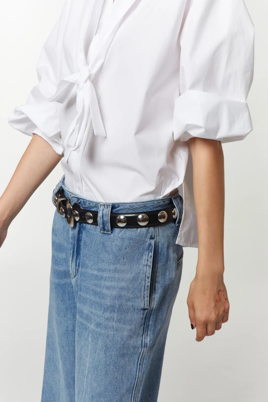 Kimberly Bow-Tie Blouse | White