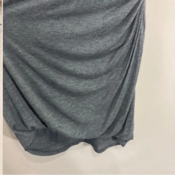 Kit &amp; Ace Amelia Pencil Skirt Side Draped Grey Black Stretchy Size 4